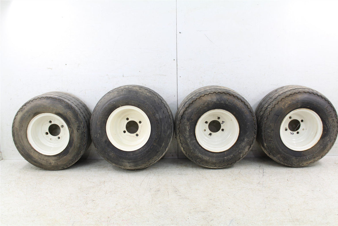 1994 EZGO Marathon GAS Golf Cart Front & Rear Wheels Set Rims 10251