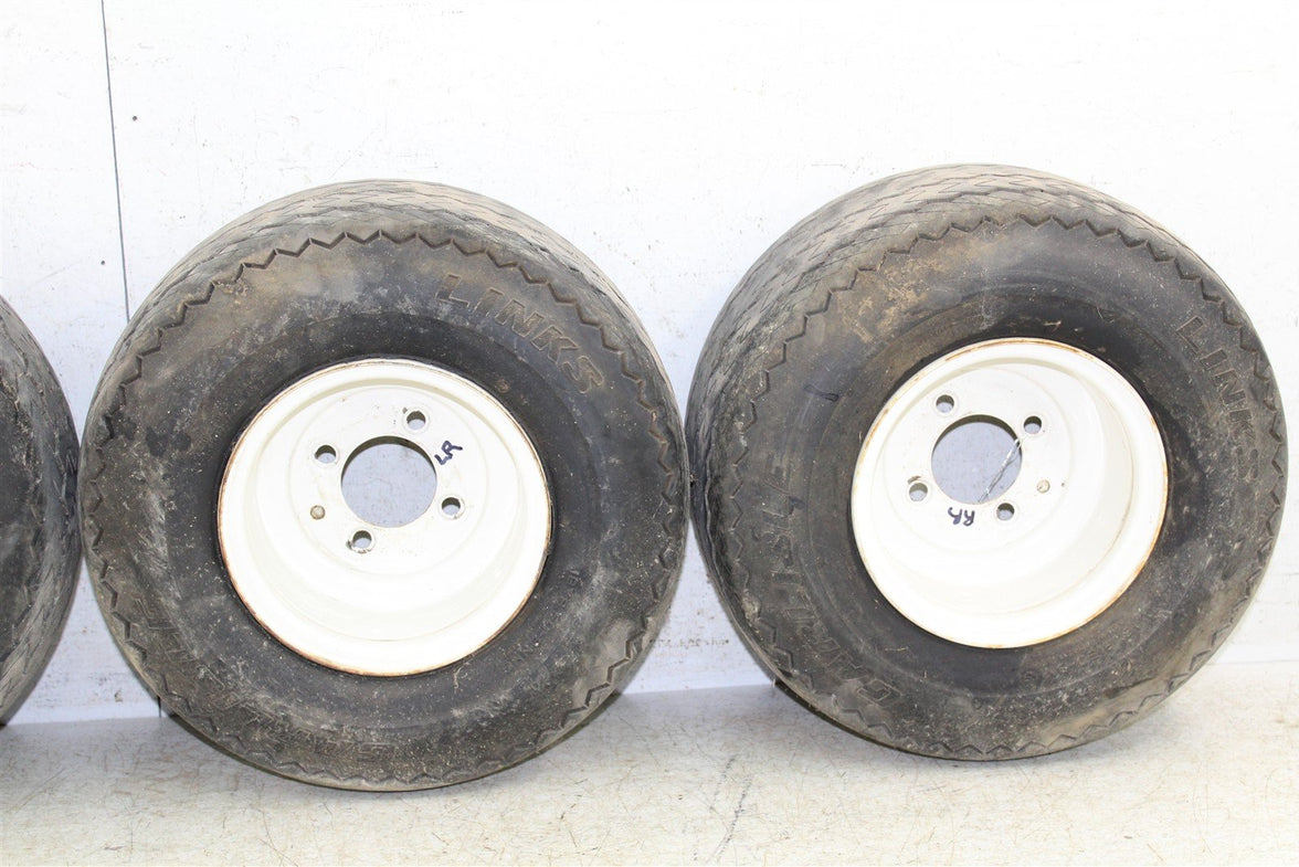 1994 EZGO Marathon GAS Golf Cart Front & Rear Wheels Set Rims 10251