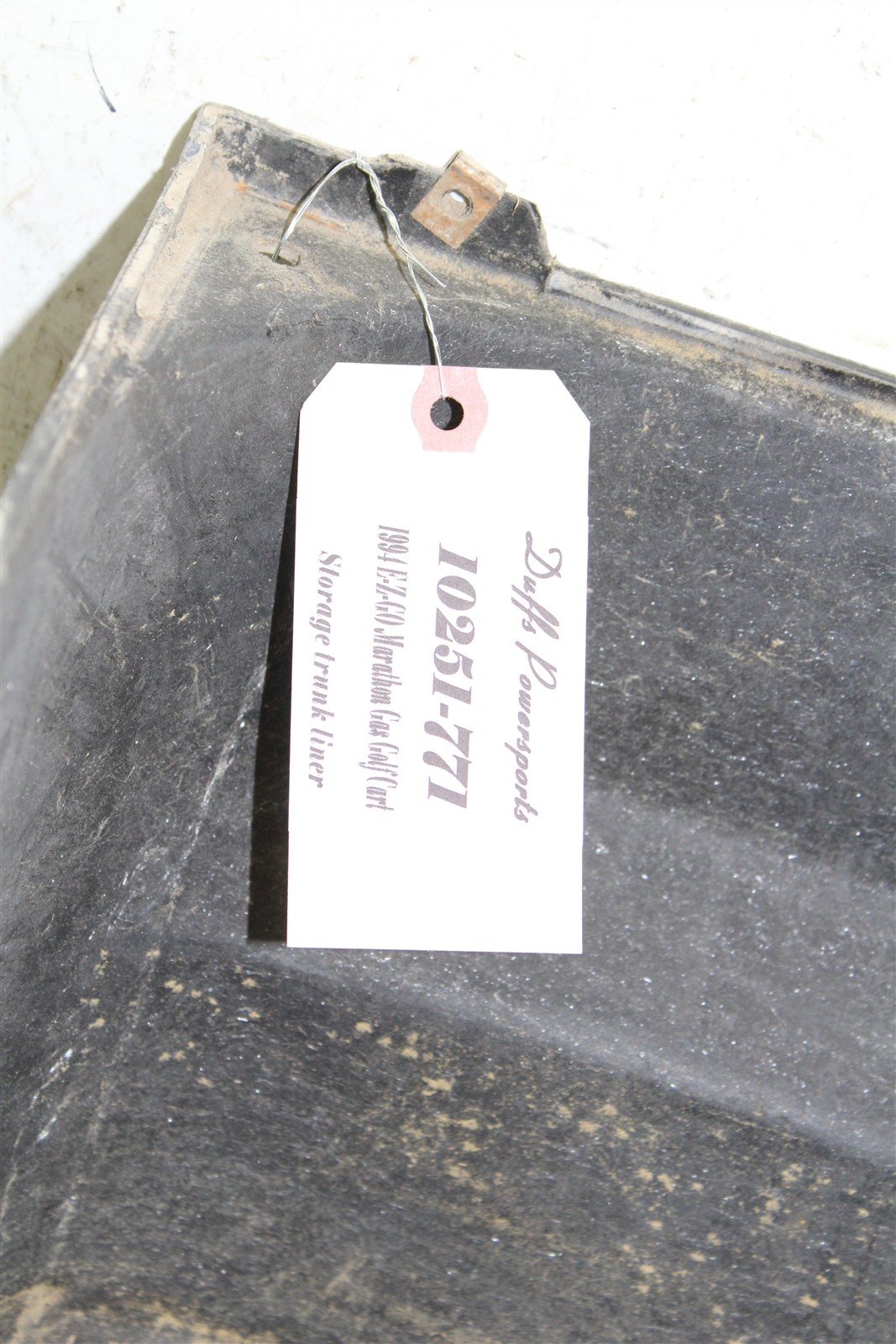 1994 EZGO Marathon GAS Golf Cart Rear Bagwell Liner Storage Trunk 10251