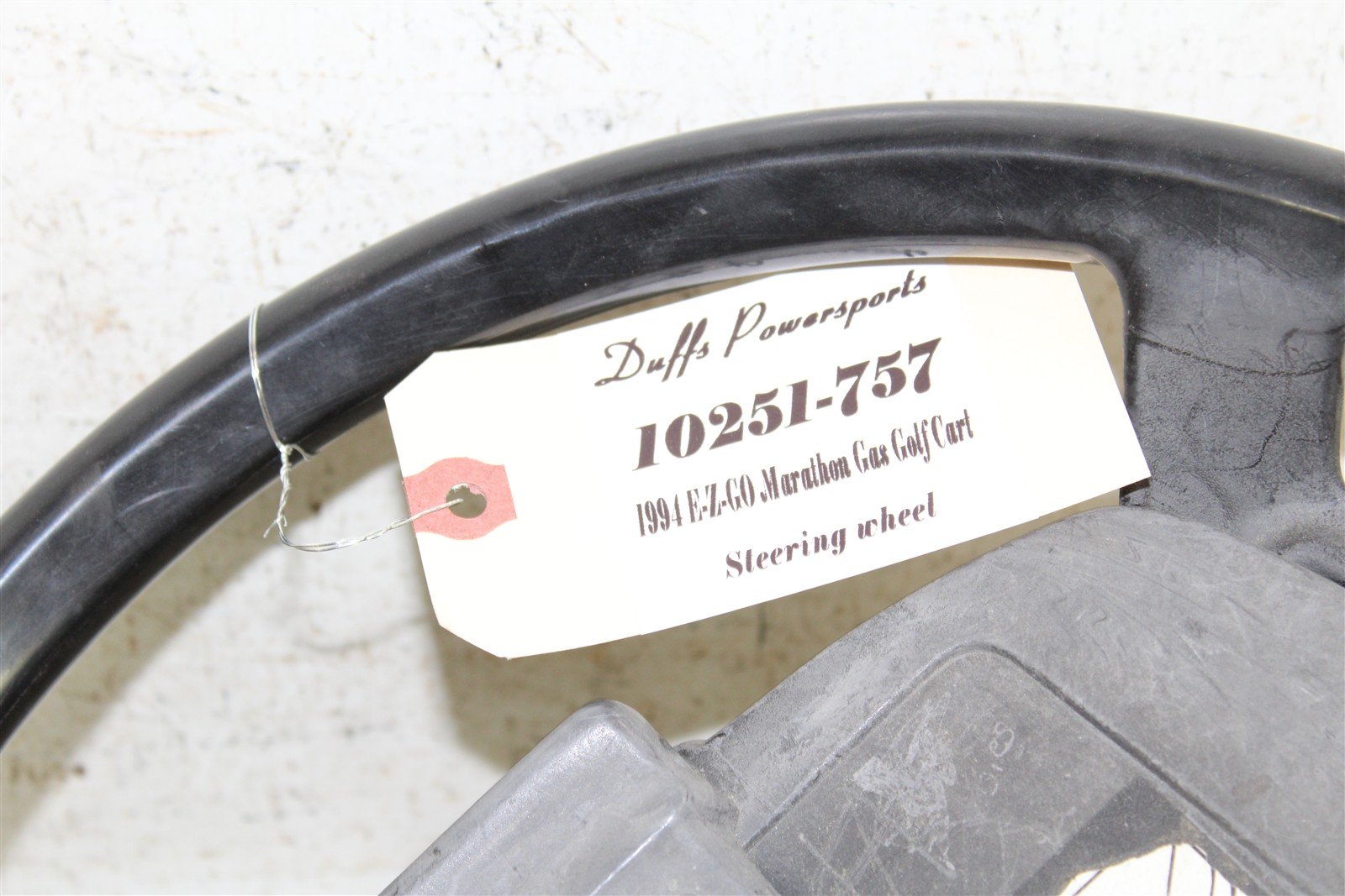 1994 EZGO Marathon GAS Golf Cart Steering Wheel w/ Clip Board 10251