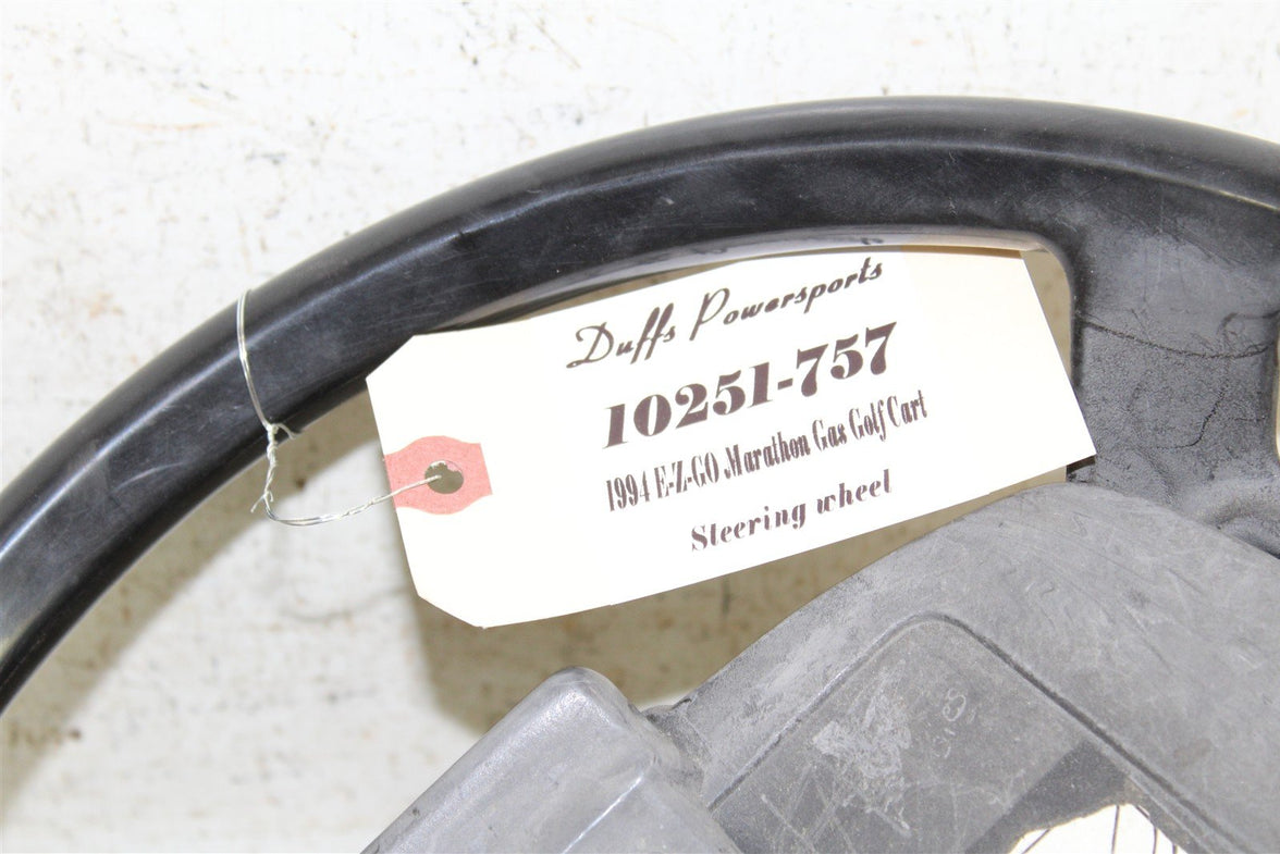1994 EZGO Marathon GAS Golf Cart Steering Wheel w/ Clip Board 10251