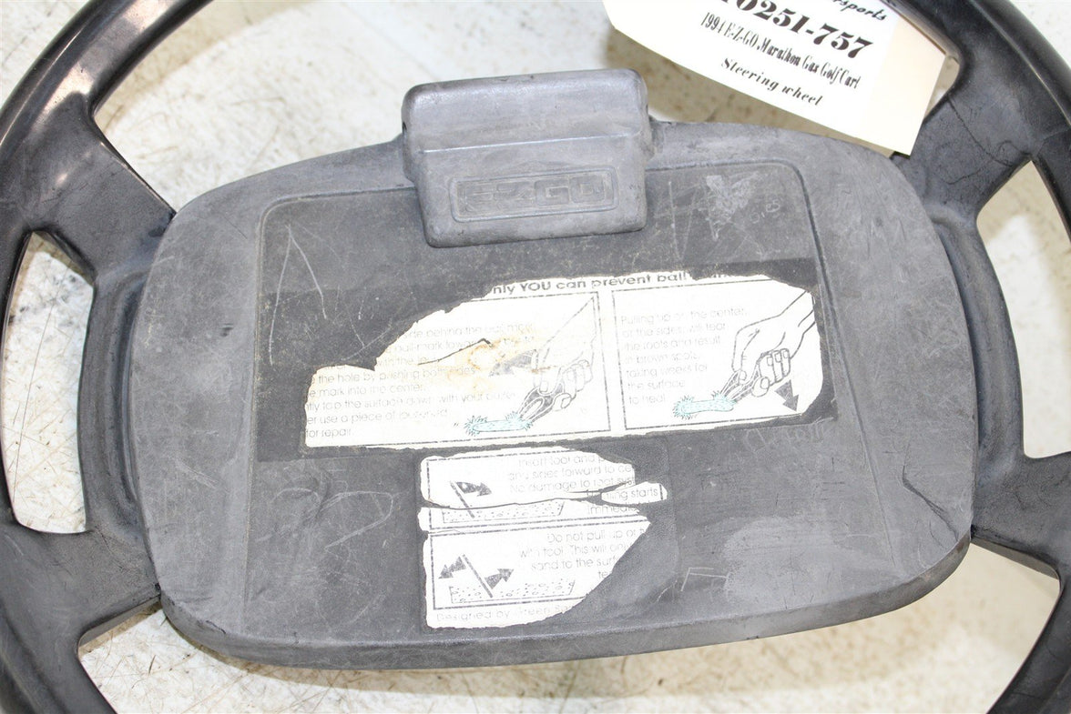 1994 EZGO Marathon GAS Golf Cart Steering Wheel w/ Clip Board 10251
