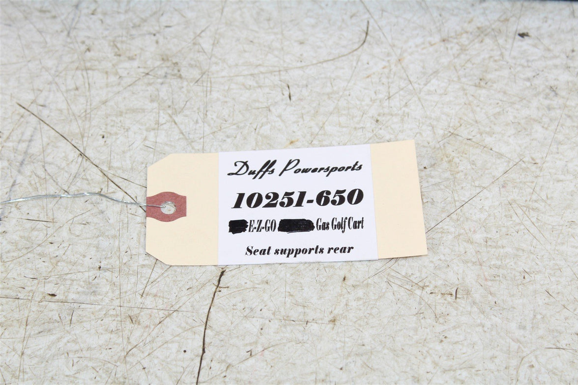 2003 EZGO TXT GAS Golf Cart Rear Seat Supports Mounts 10251