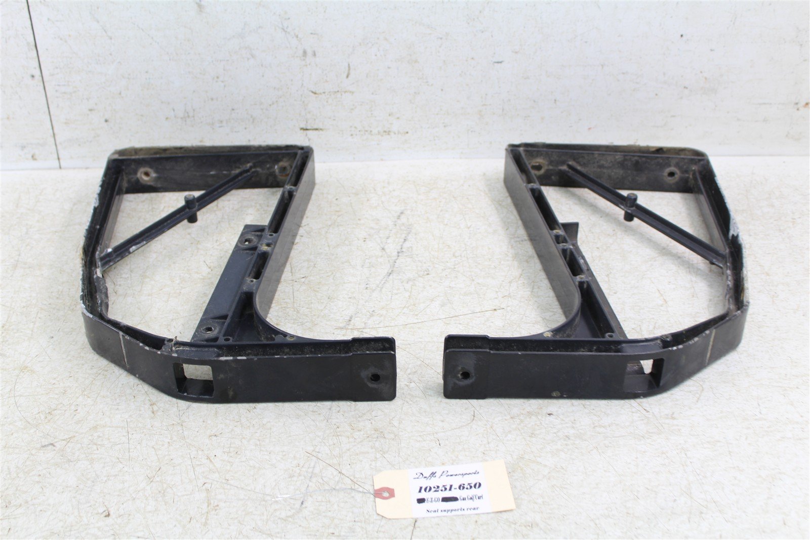 2003 EZGO TXT GAS Golf Cart Rear Seat Supports Mounts 10251
