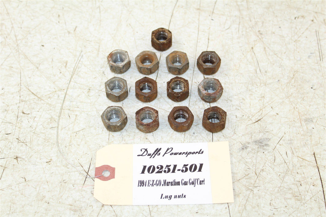 1994 EZGO Marathon GAS Golf Cart Lug Nuts 10251