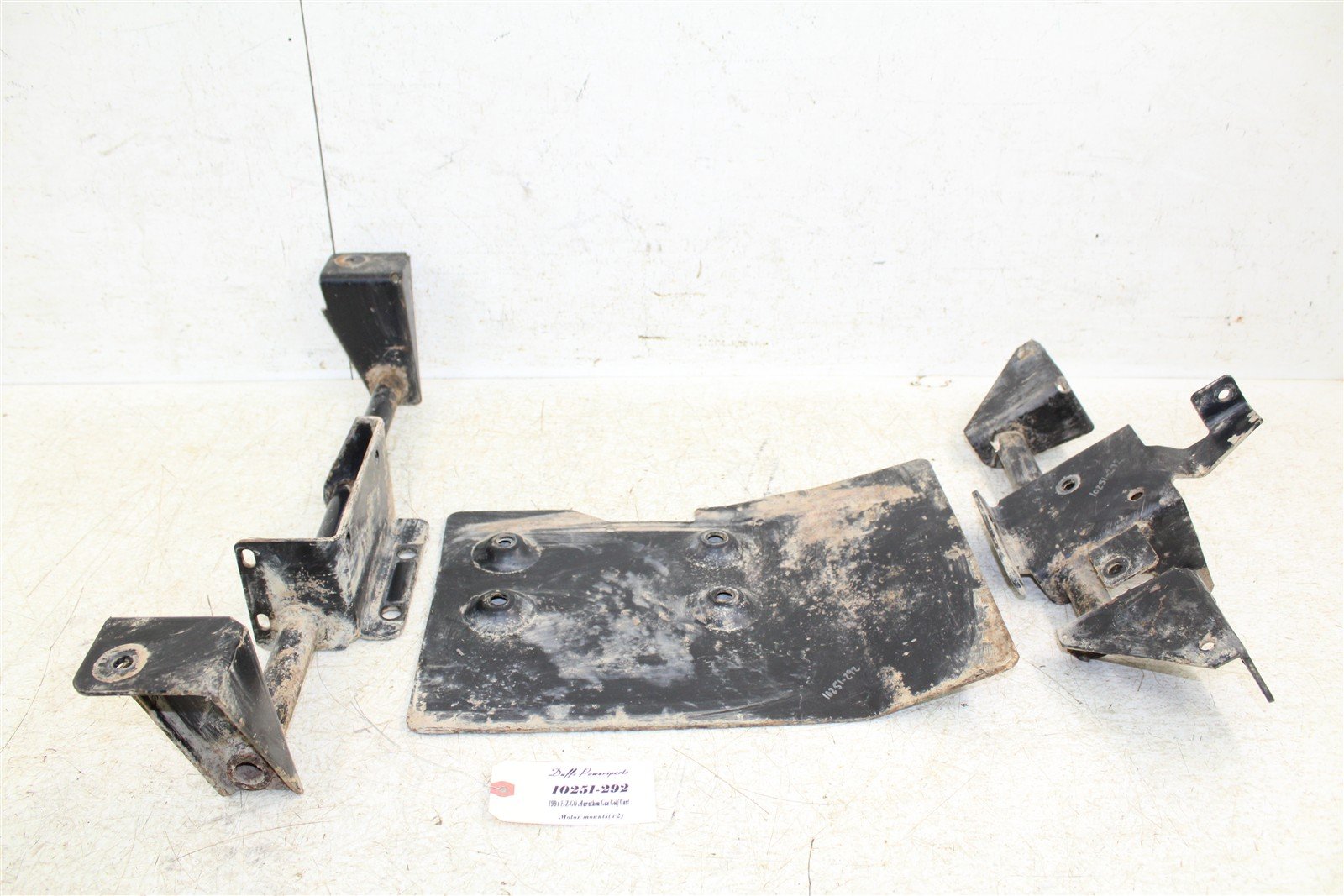1994 EZGO Marathon GAS Golf Cart Engine Mounts Motor Brackets Skid Plate 10251