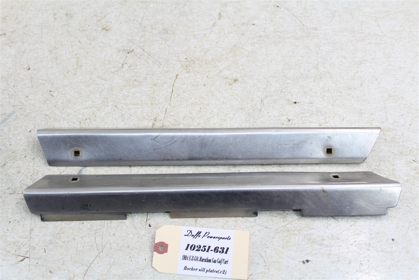 1994 EZGO Marathon GAS Golf Cart Rocker Panel Sill Plates Left Right 10251