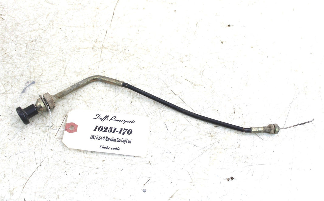 1994 EZGO Marathon GAS Golf Cart Choke Control Cable Lever 10251