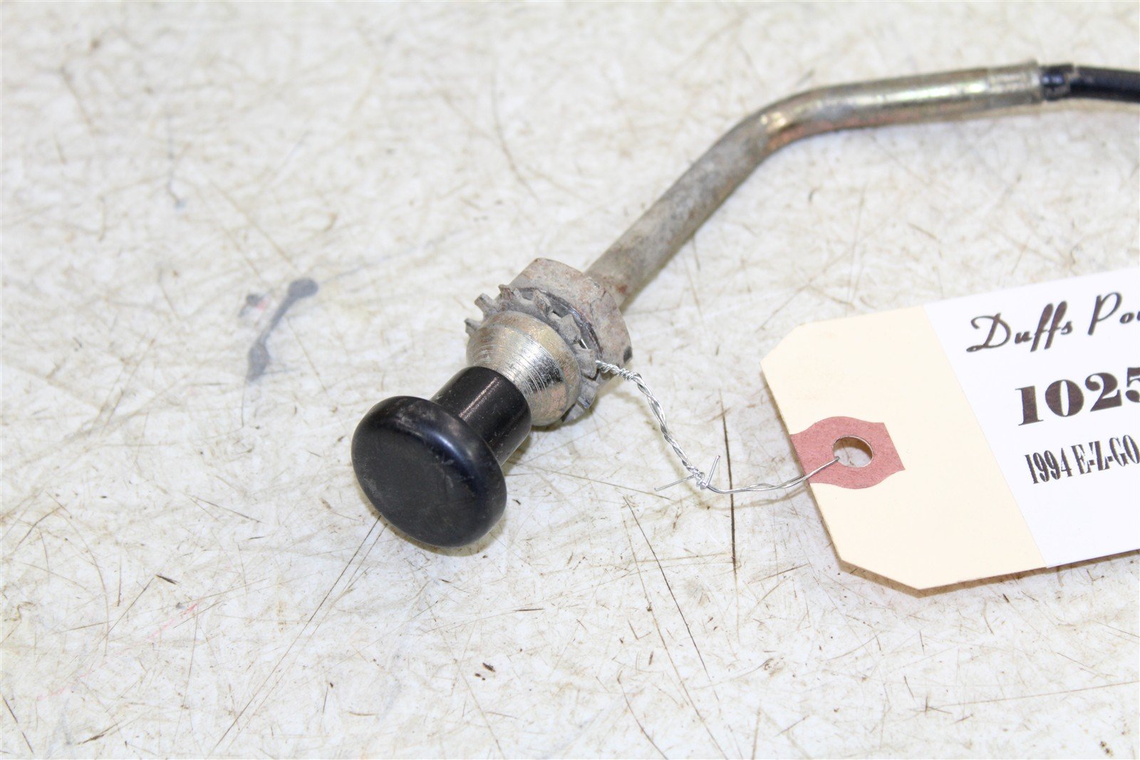 1994 EZGO Marathon GAS Golf Cart Choke Control Cable Lever 10251