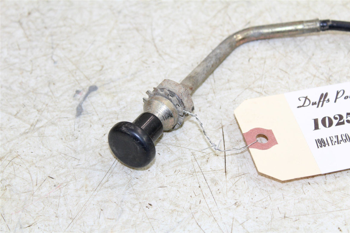 1994 EZGO Marathon GAS Golf Cart Choke Control Cable Lever 10251