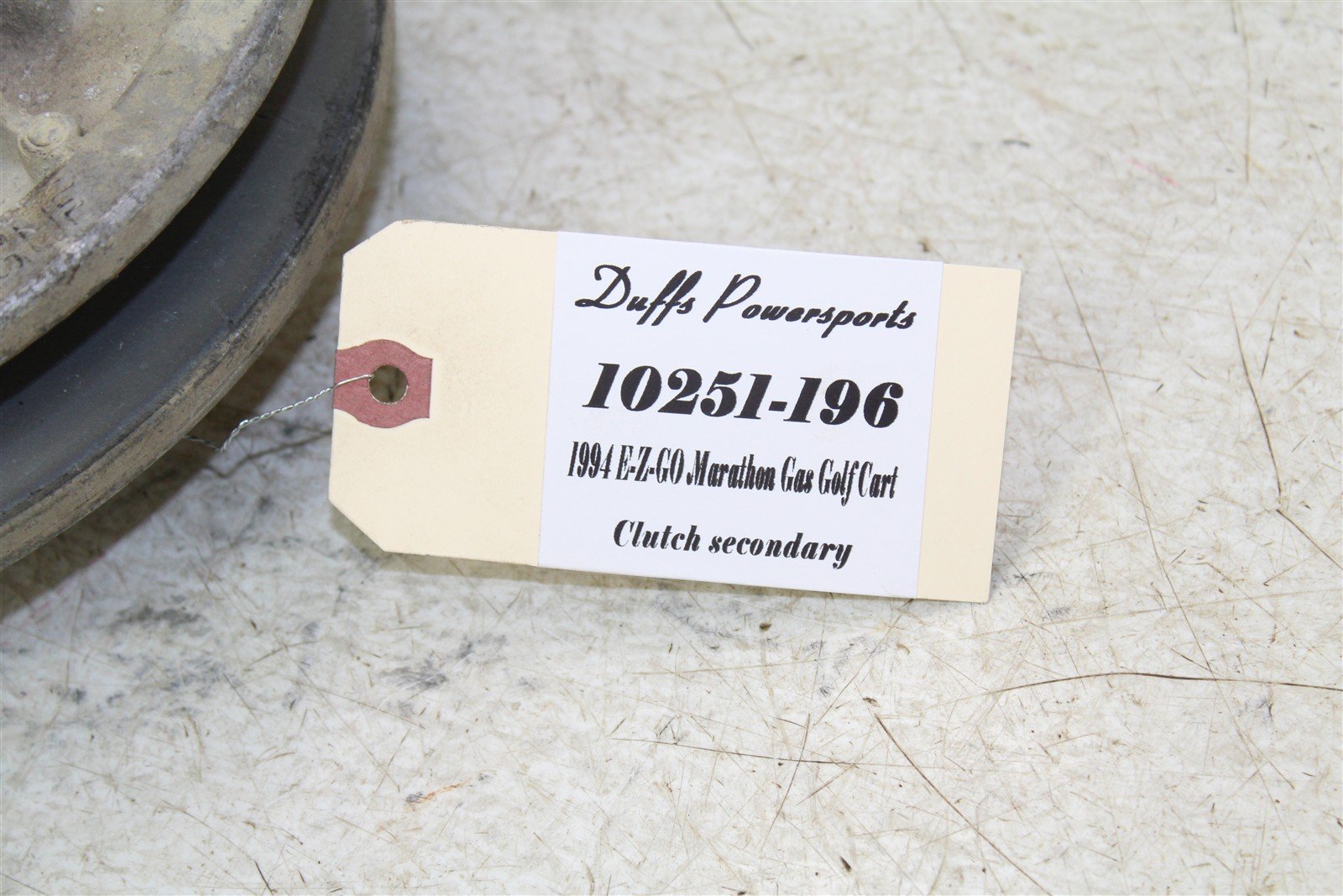 1994 EZGO Marathon GAS Golf Cart Secondary Clutch Driven 10251