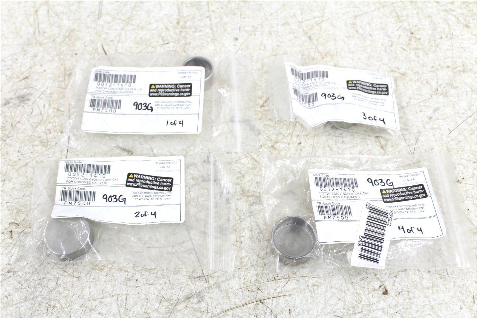 Performance Machine 0052-1410 Four 1.250in x .625in Piston Caliper 903G