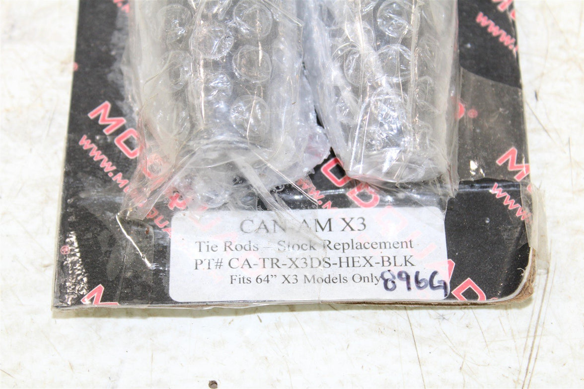 ModQuad Racing Can Am Maverick X3 Hex Tie Rods 64 Inch CA-TR-X3DS-HEX-BLK 896G