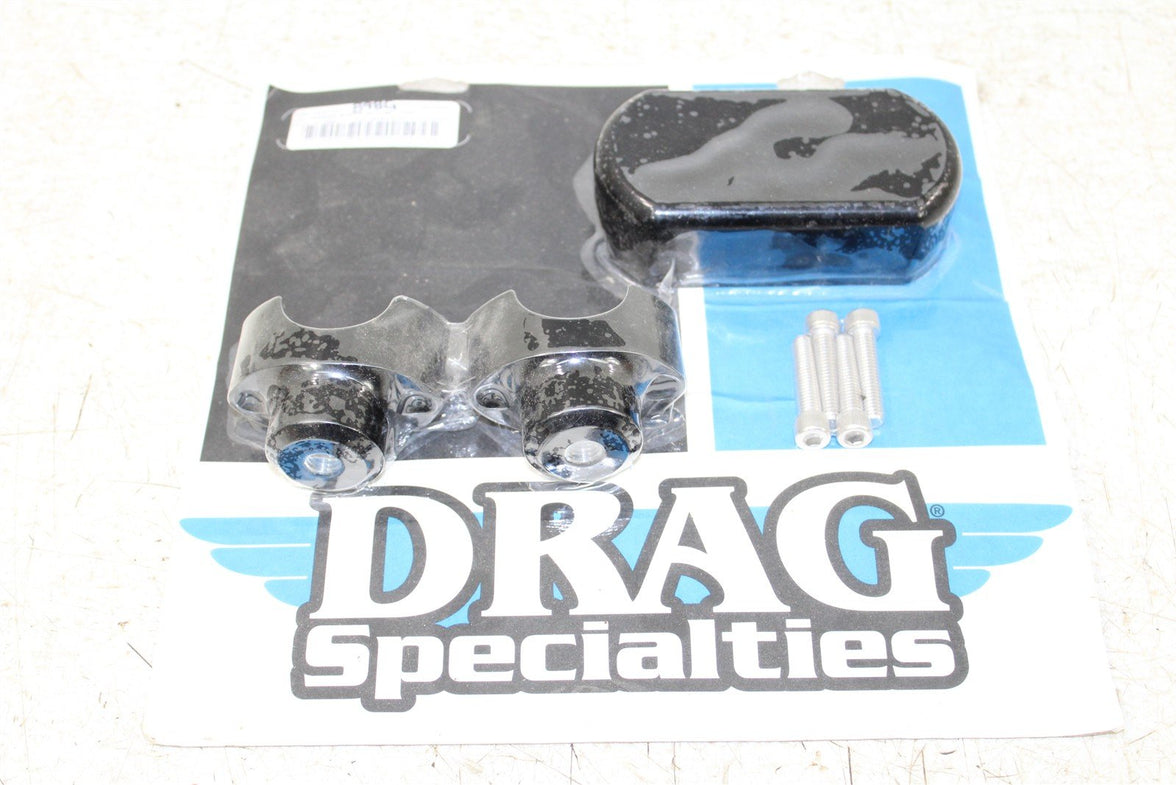 Harley Drag Specialtie Handlebar Riser Top Clamp Kit Black Softail Dyna FXR 898G