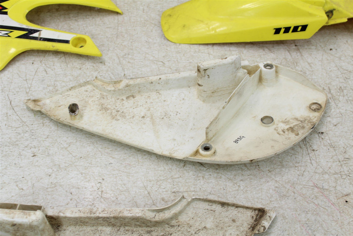 2004 Suzuki DRZ 110 Plastics Set Fenders Tank Shrouds Number Plate 893G