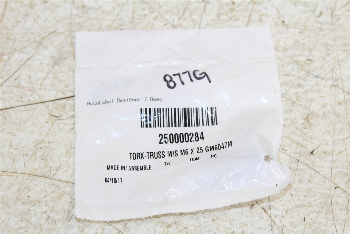 NOS BRP M6x25 Torx Truss Screw Bolt 250000284 NEW 877G