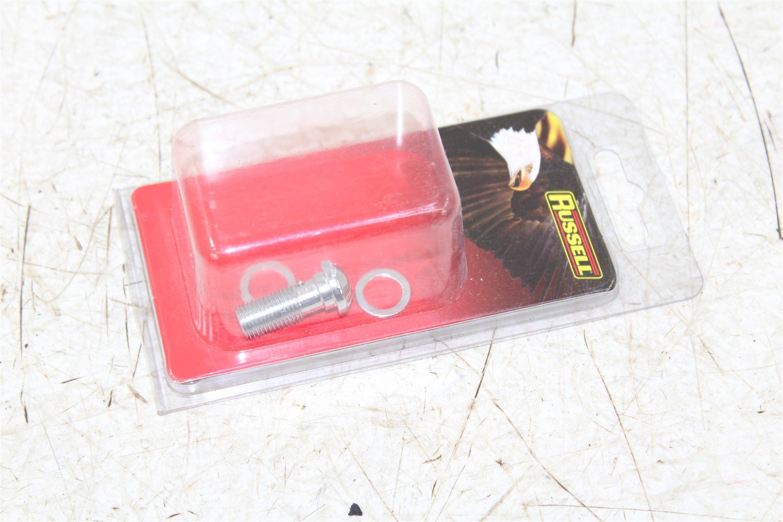 Russell Chrome 3/8"-24" Torx Banjo Bolt 1742-0355 NEW 870G
