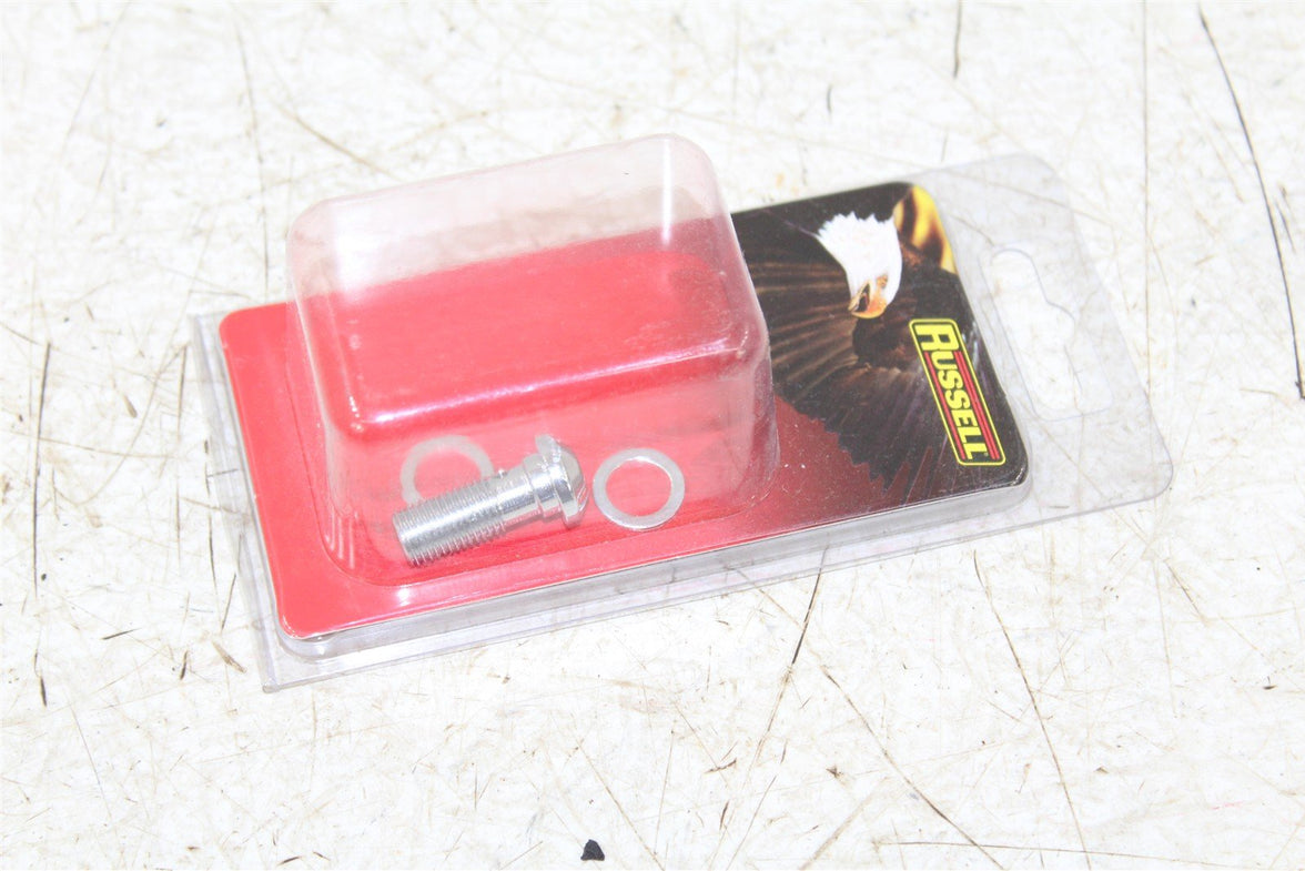 Russell Chrome 3/8"-24" Torx Banjo Bolt 1742-0355 NEW 870G
