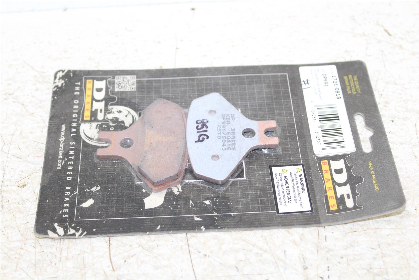 2008-2015 Can Am DS 450 Front Brake Sintered Pads DP Brakes DP991 NEW 851G