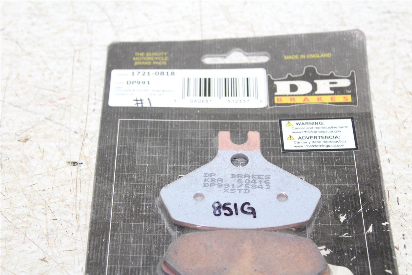 2008-2015 Can Am DS 450 Front Brake Sintered Pads DP Brakes DP991 NEW 851G