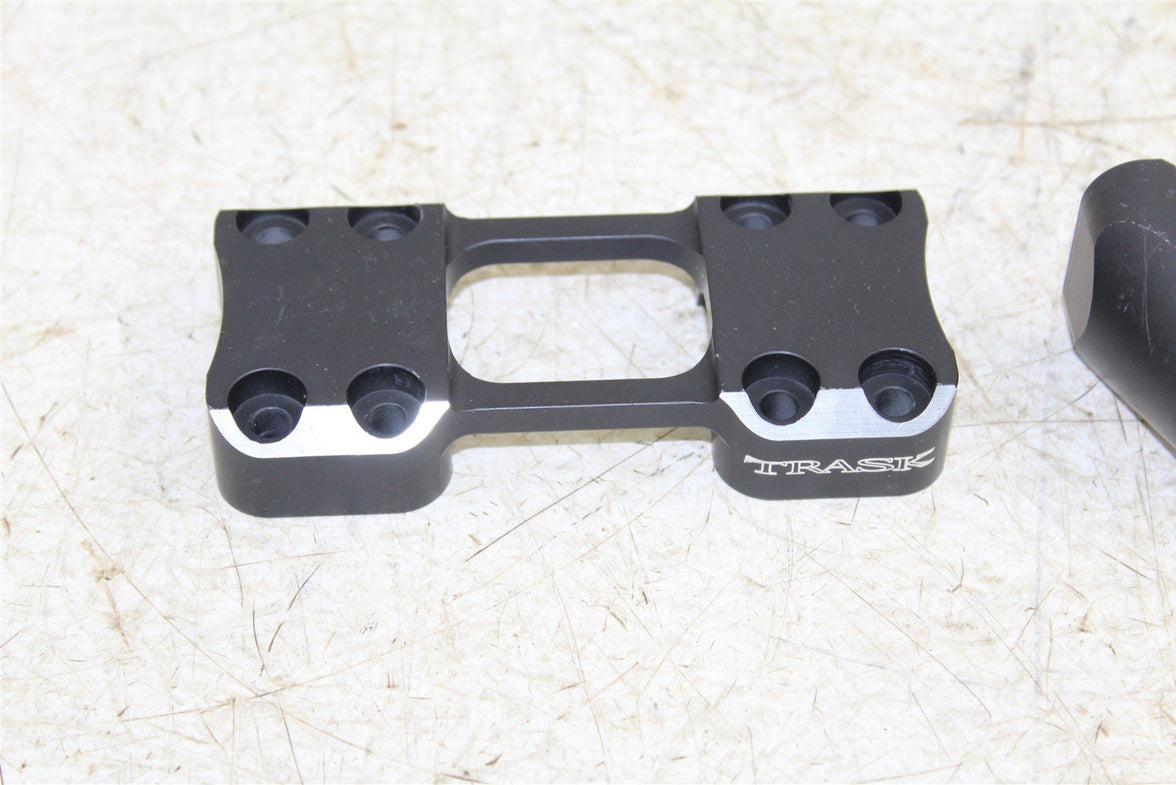 Trask Assault Handle Bar Riser Mounts 2x1-1/4" Black TM-8601-2RC NEW 861G