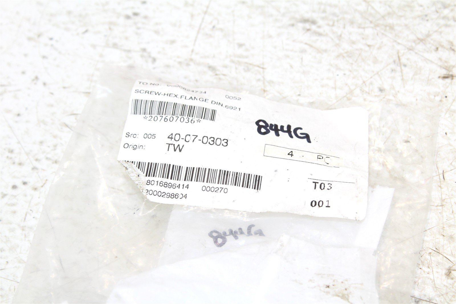NOS BRP Hex Flanged Screw Bolt 207607036 QTY:4 NEW 844G