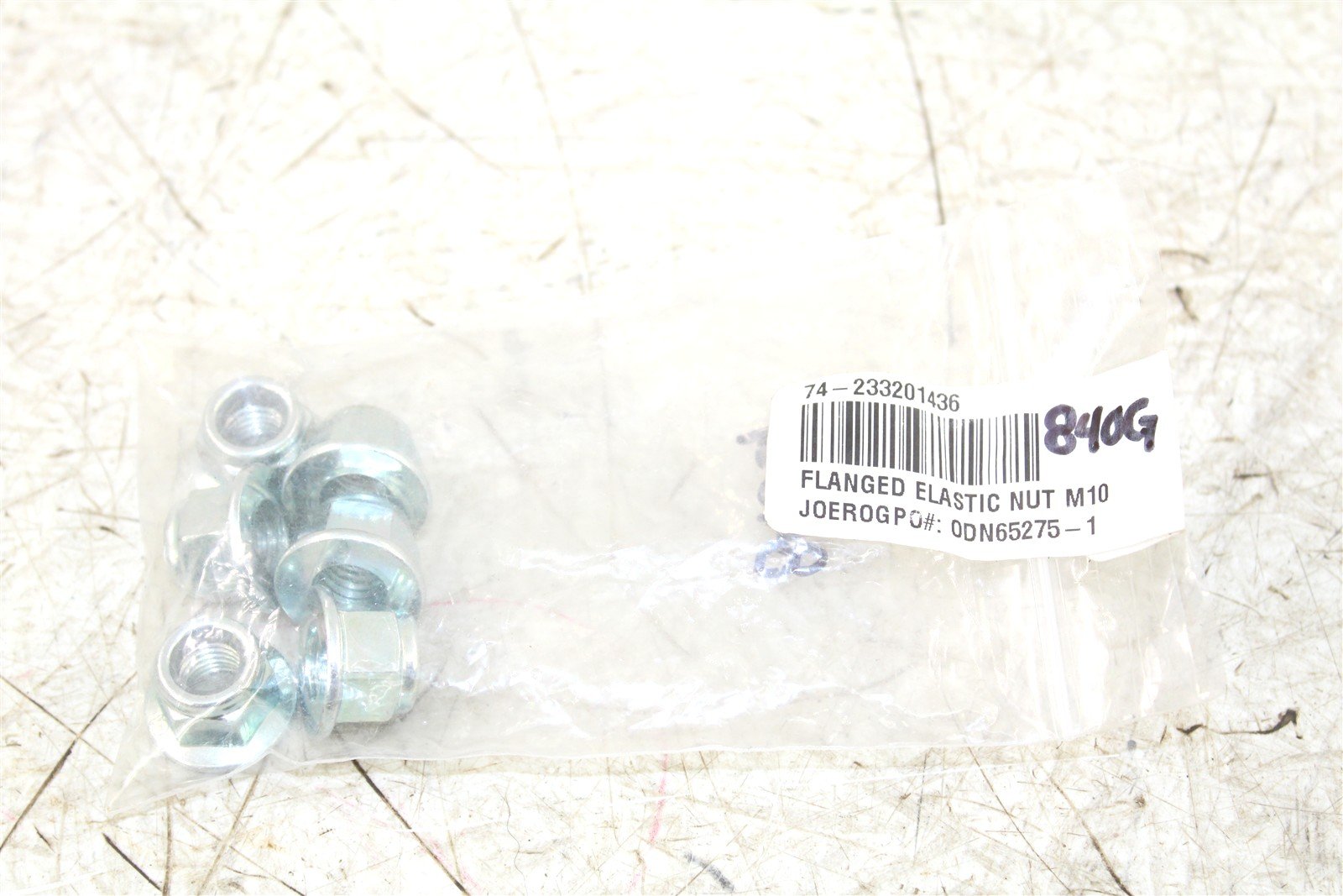 NOS BRP Can Am Hexagon Flanged Elastic Nuts M10 OEM 233401436 QTY:6 NEW 840G