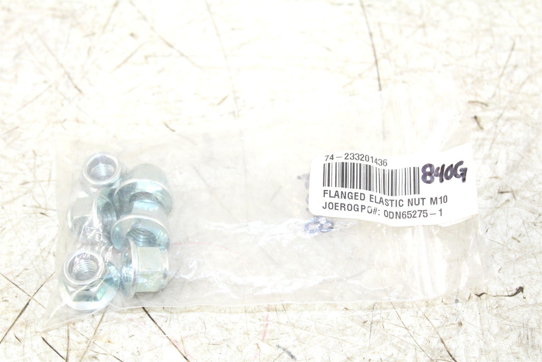 NOS BRP Can Am Hexagon Flanged Elastic Nuts M10 OEM 233401436 QTY:6 NEW 840G