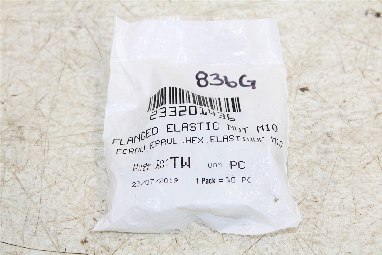 Can Am Commander Defender Hexagon Flanged Elastic M10 Nuts 233401436 QTY:10 836G