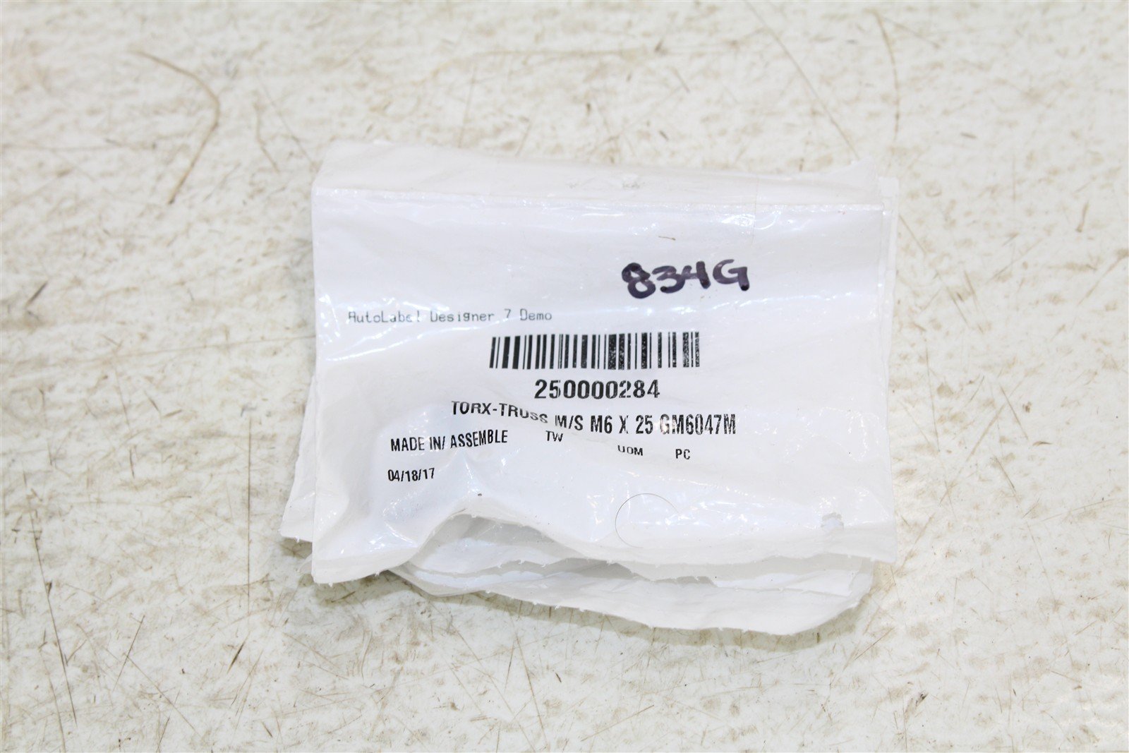 NOS BRP Torx Truss M6x25 Screws Bolts 250000284 QTY:3 NEW 834G