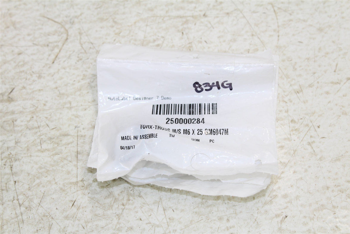 NOS BRP Torx Truss M6x25 Screws Bolts 250000284 QTY:3 NEW 834G