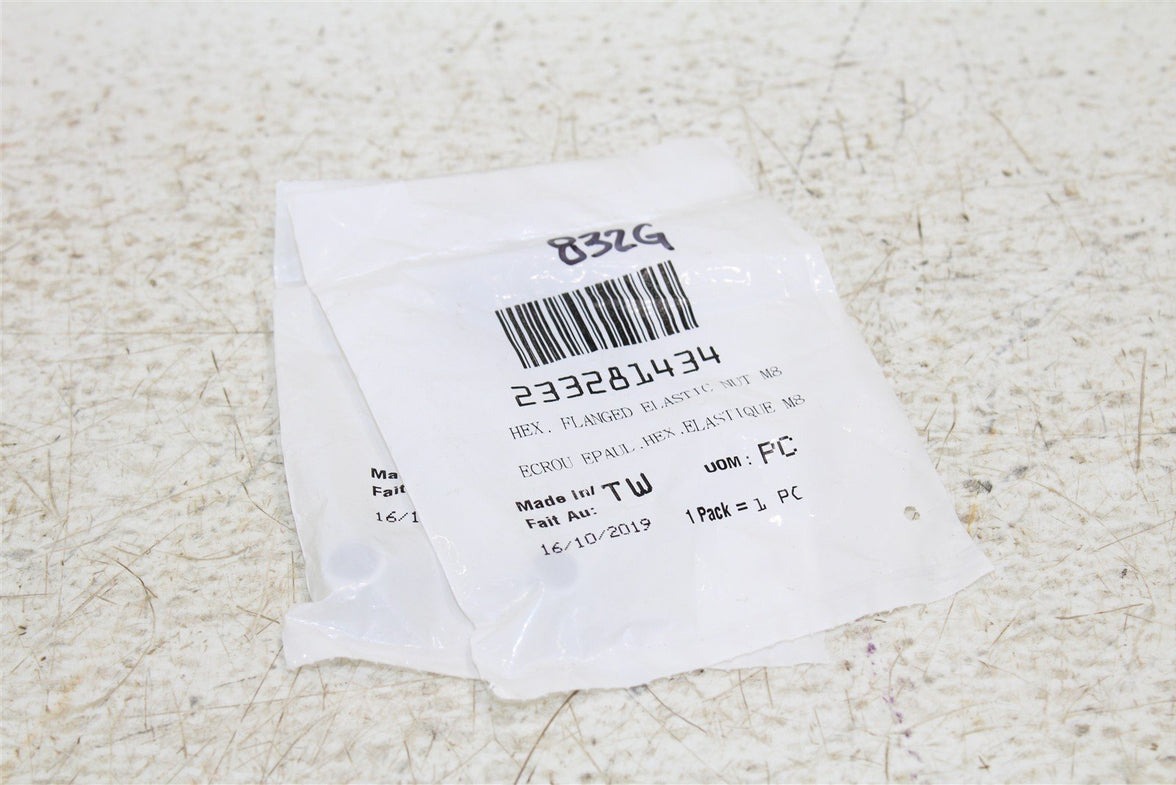 BRP Hex Flanged Elastic Lock Nut QTY:2 233281434 NEW 832G