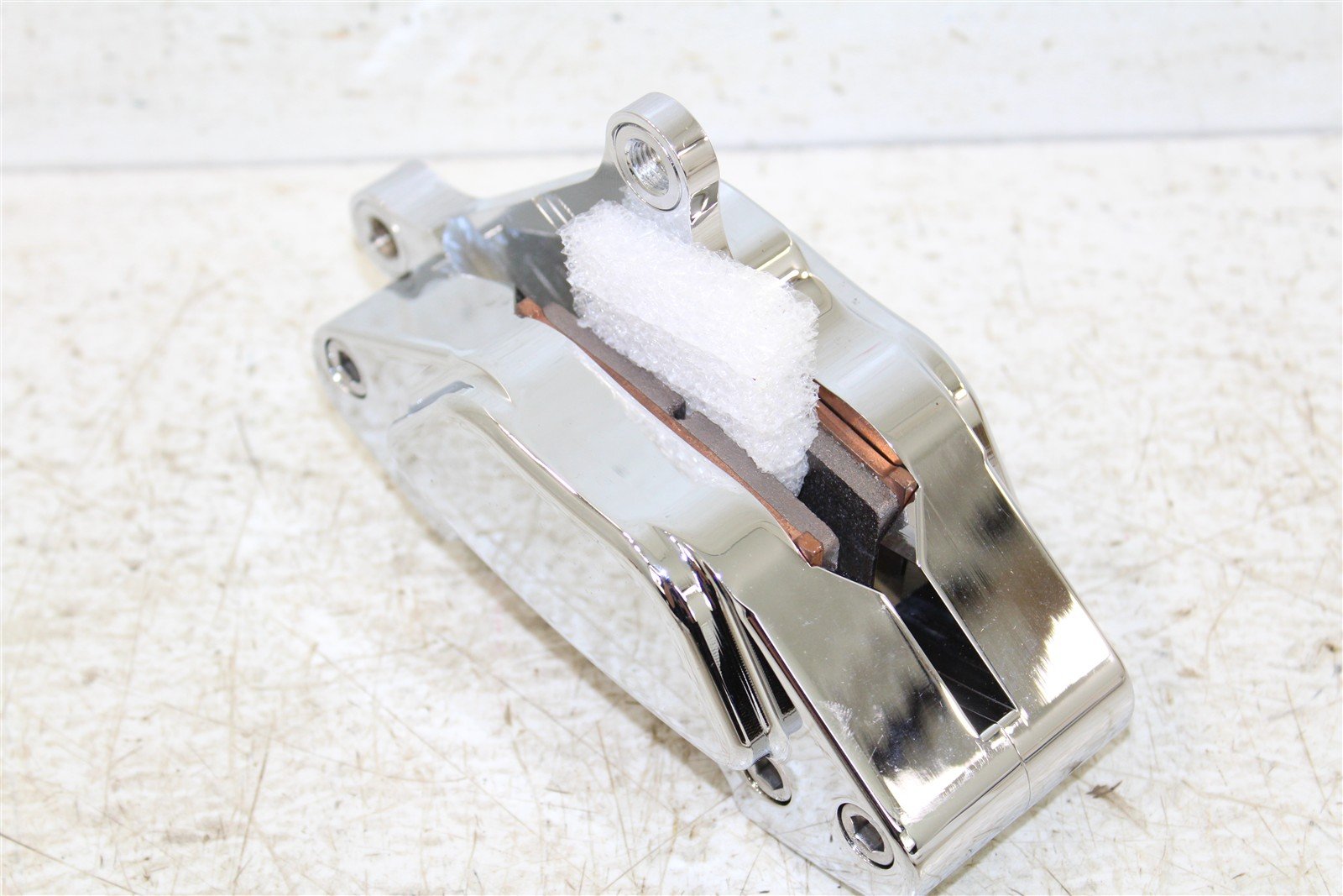 Bikers Choice Front Left Billet Chrome 4 Piston Brake Caliper 482493 Harley 822G