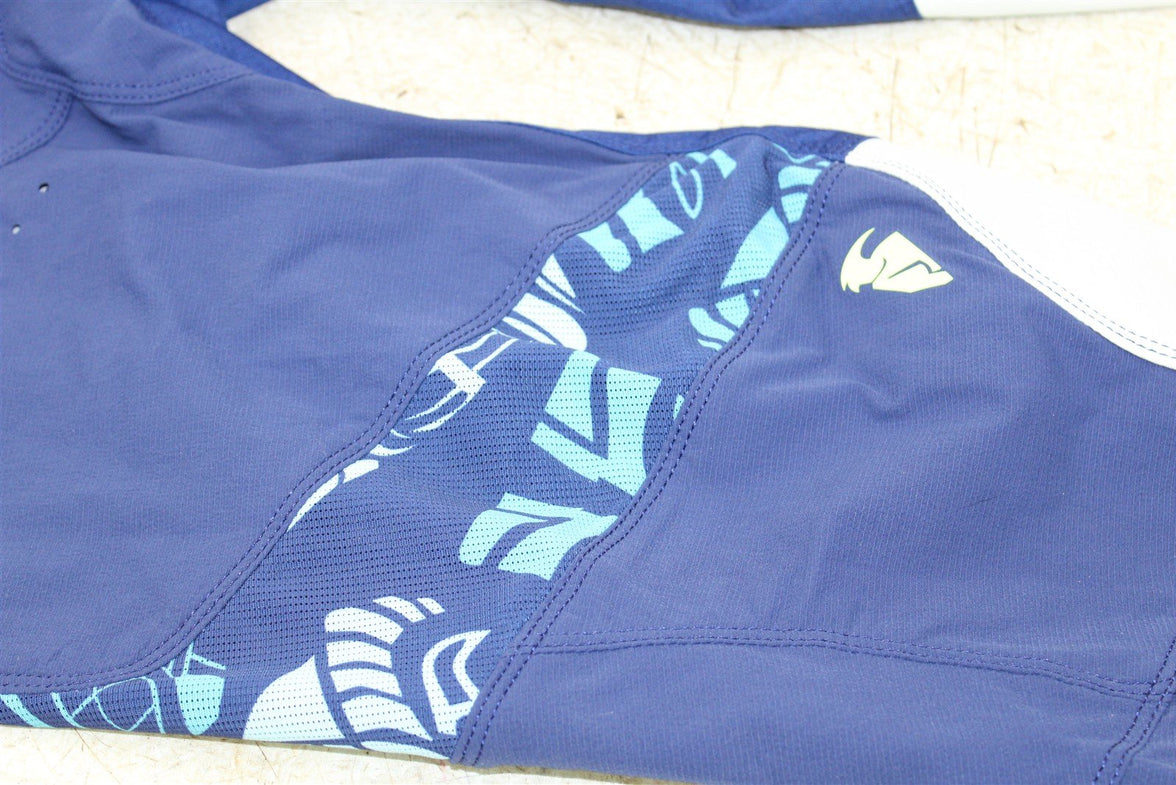 Thor Prime Aloha Pants - Navy Aqua Size 33 DIRT BIKE ATV 2901-11396 NEW 813G