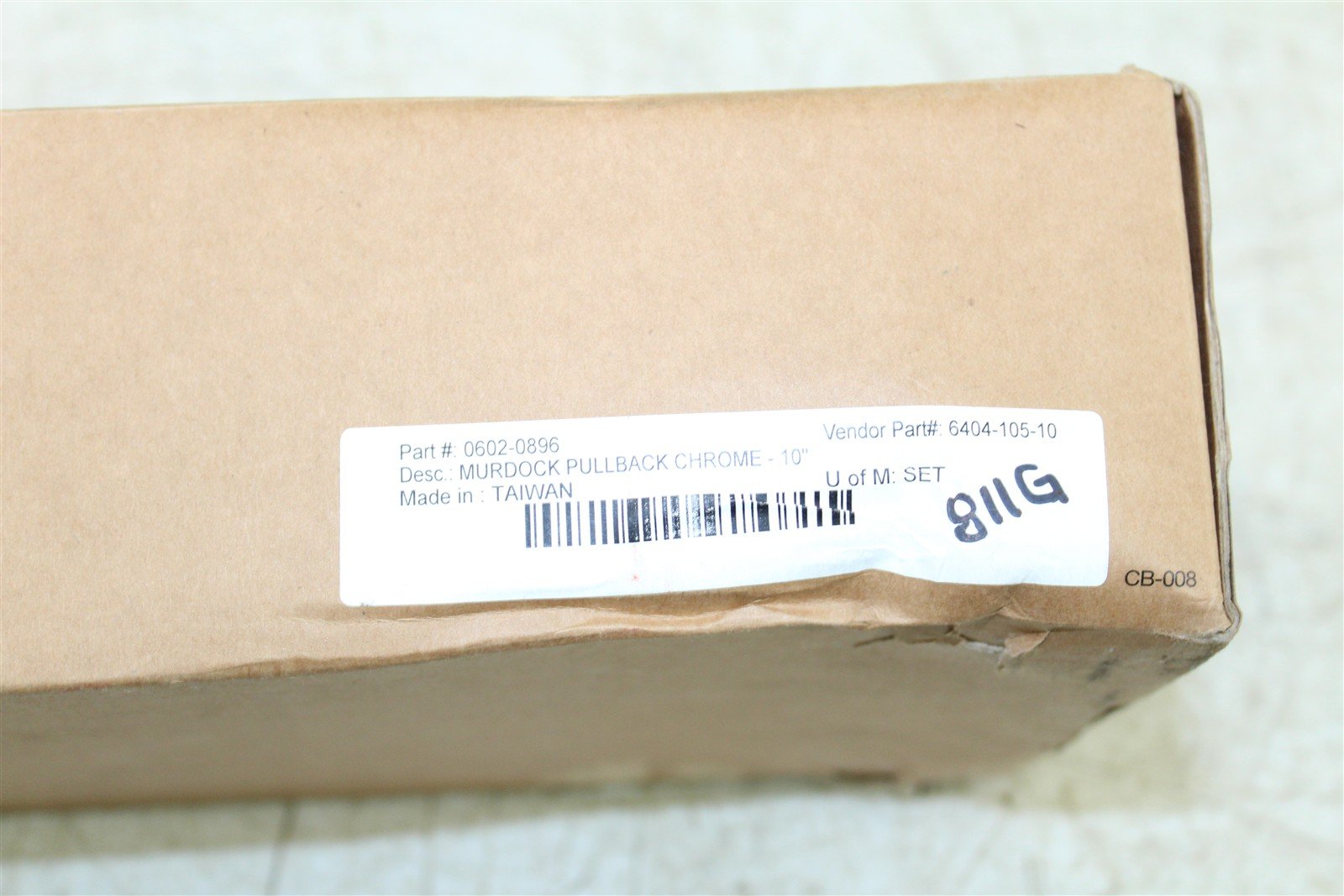 0602-0896 Biltwell Mudrock Chrome Pull Back Handle Bar Mounts 10" Rise 811G