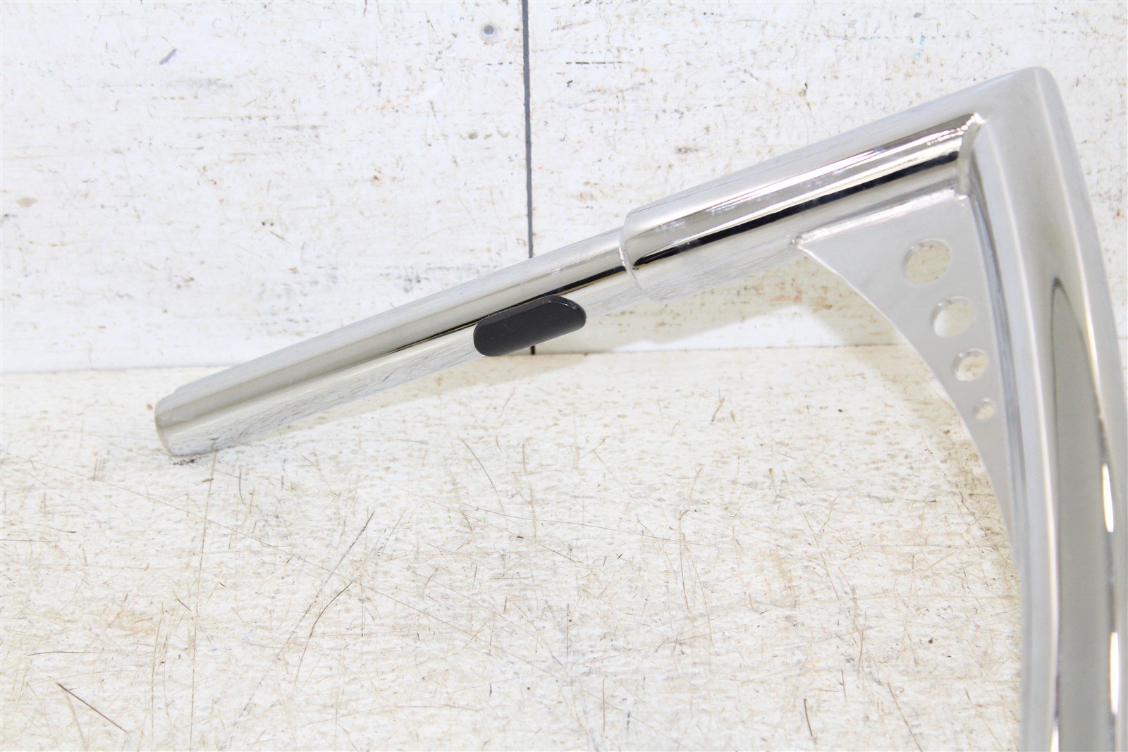 12" Chrome Handle Bars Ape Hanger Throttle By Wire 6" Pull Back 32" Wide 820G