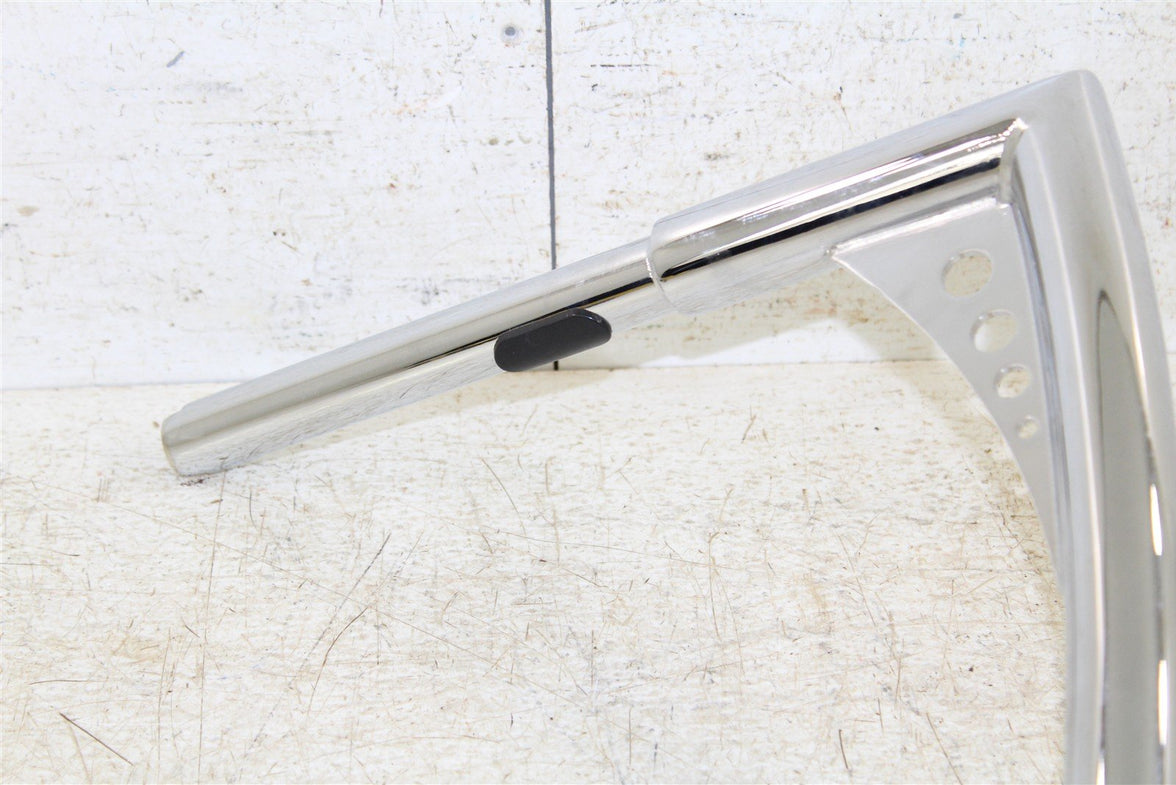 12" Chrome Handle Bars Ape Hanger Throttle By Wire 6" Pull Back 32" Wide 820G