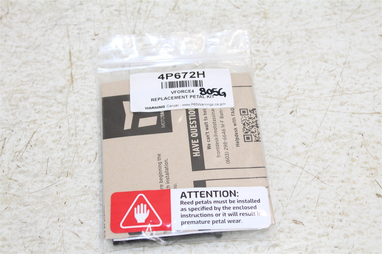 Moto Tassinari Reed Petals for V-Force 4 Reed Valve System - 4P672H NEW 805G