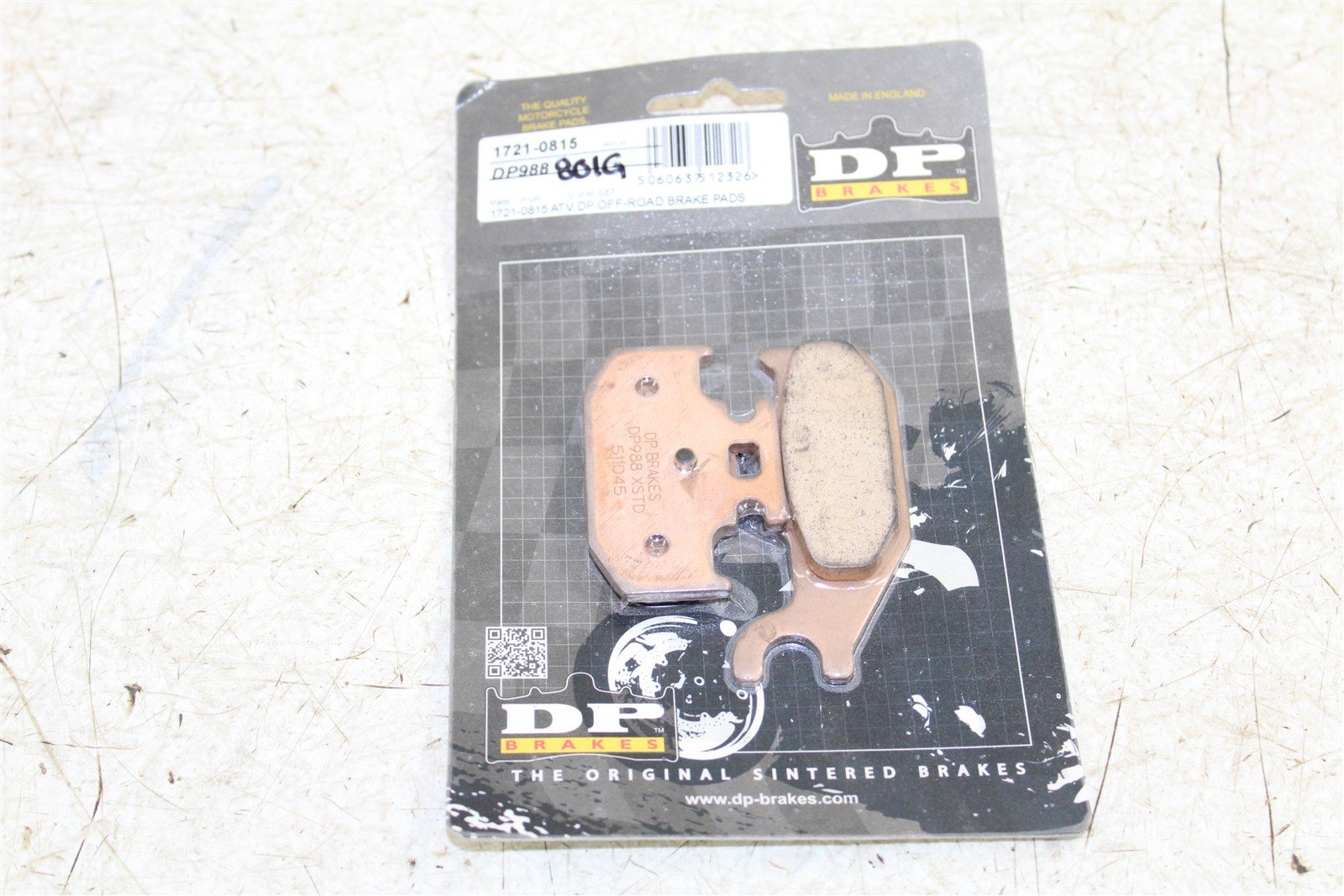 DP Brakes Yamaha Raptor Rhino 700 700R Brake Pads DP988 1721-0815 NEW 801G