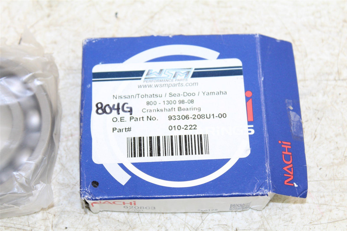 1998-2008 Yamaha Crankshaft Bearing 800 1200 1300 NEW 93306-208U1-00 Pinned 804G