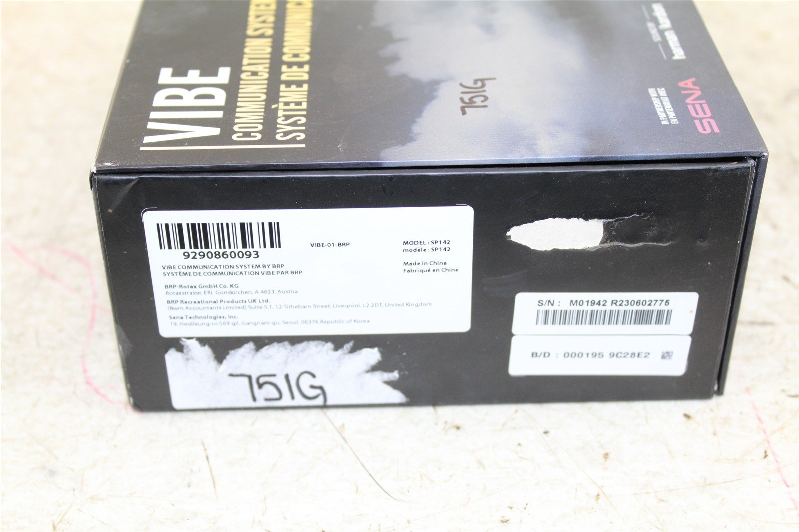 BRP VIBE Bluetooth Communication System 9290860093 NEW 751G