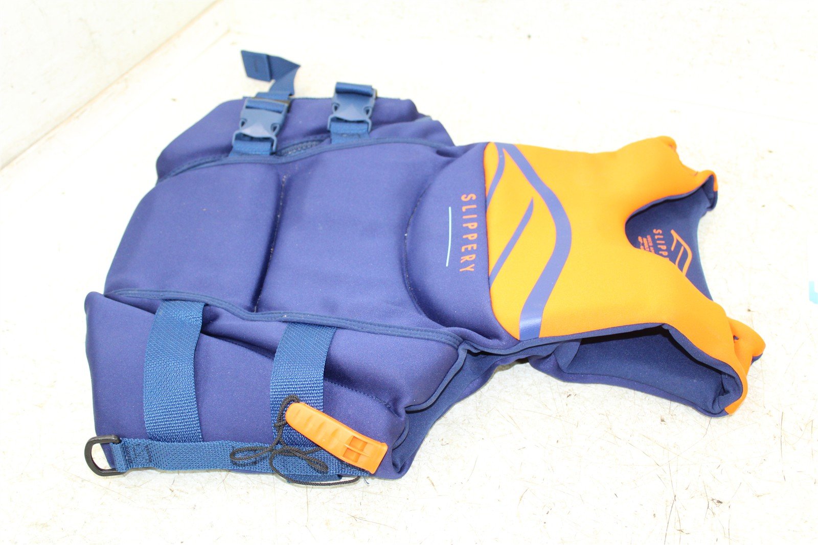 Slippery Vest S19 Array Navy Orange Adult Lrg Life Preserver 3240-0763 NOS 709G