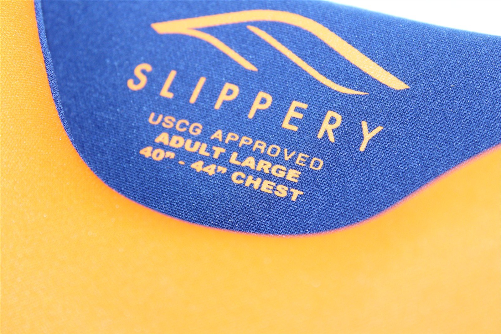 Slippery Vest S19 Array Navy Orange Adult Lrg Life Preserver 3240-0763 NOS 709G
