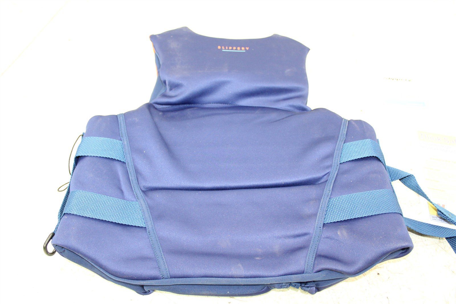 Slippery Vest S19 Array Navy Orange Adult Lrg Life Preserver 3240-0763 NOS 709G