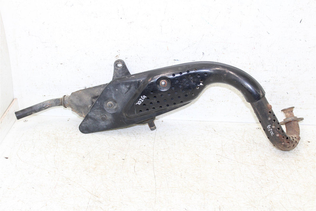 1988 Honda Z 50 Exhaust System Head Pipe Silencer Muffler 702G