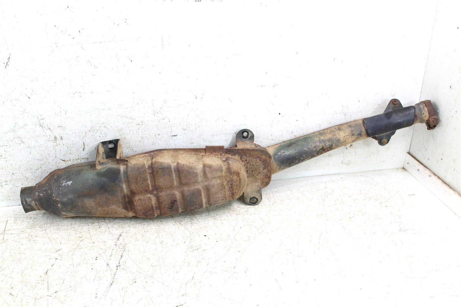 2001 Yamaha Warrior 350 Exhaust Silencer Muffler 668G