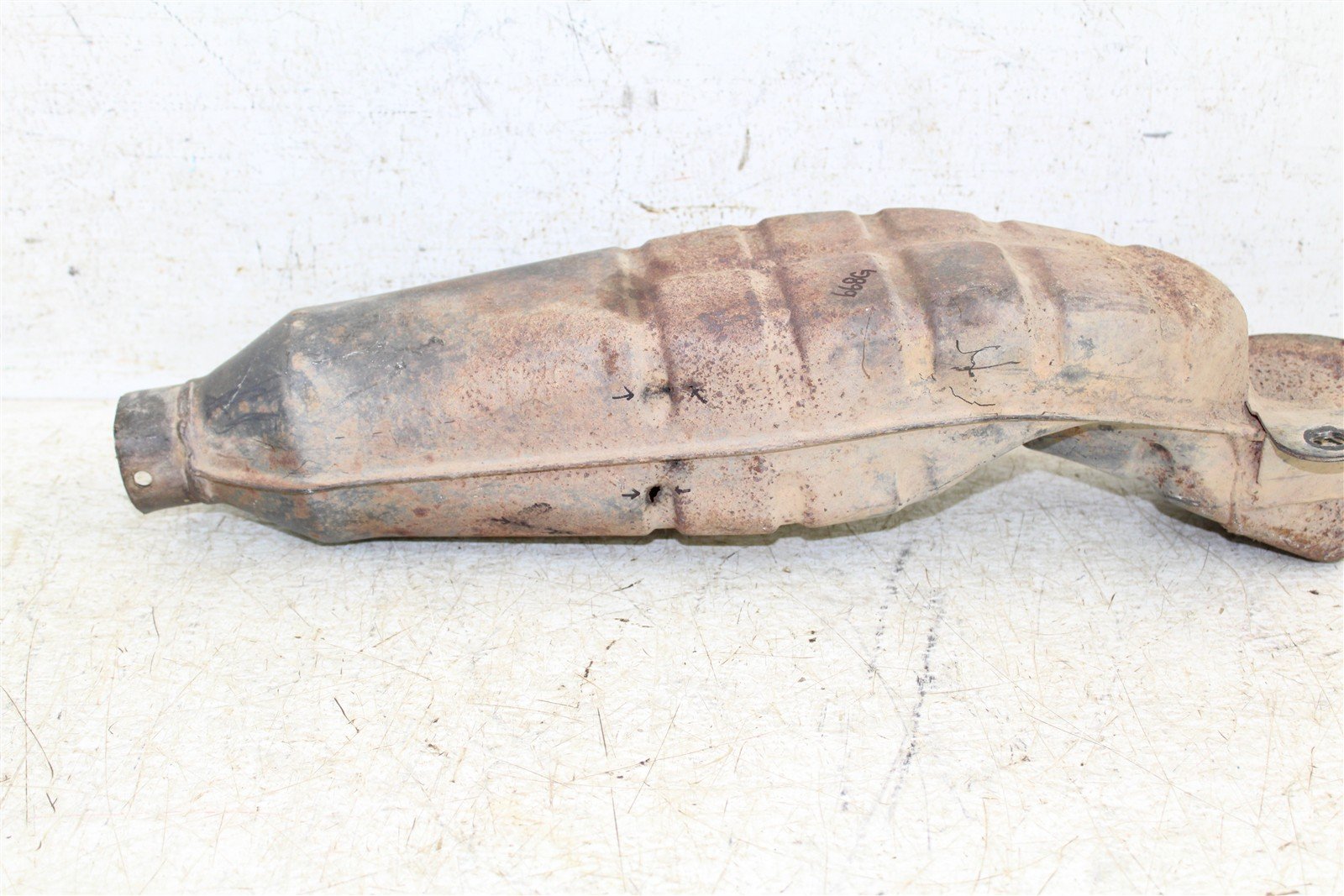2001 Yamaha Warrior 350 Exhaust Silencer Muffler 668G