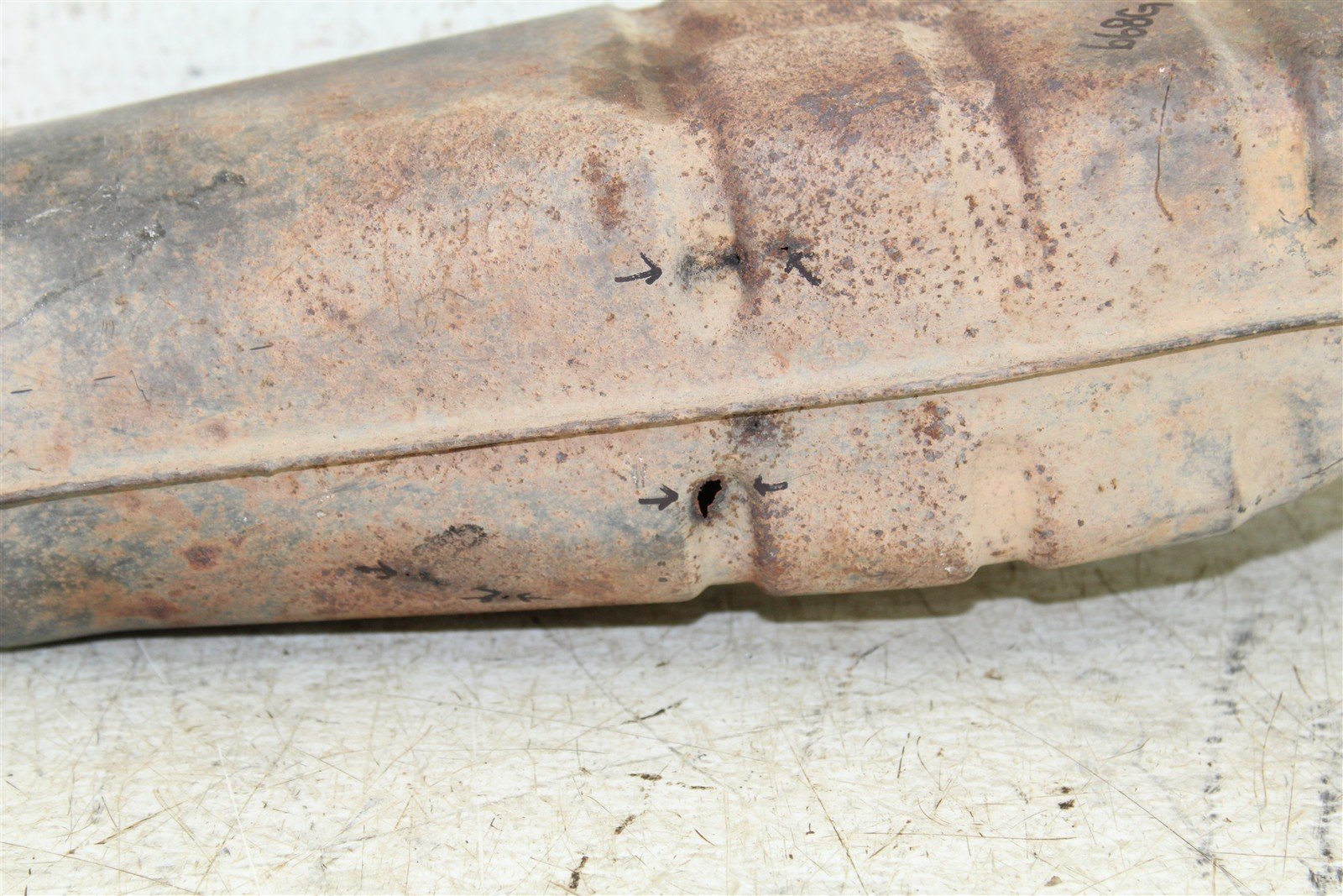 2001 Yamaha Warrior 350 Exhaust Silencer Muffler 668G