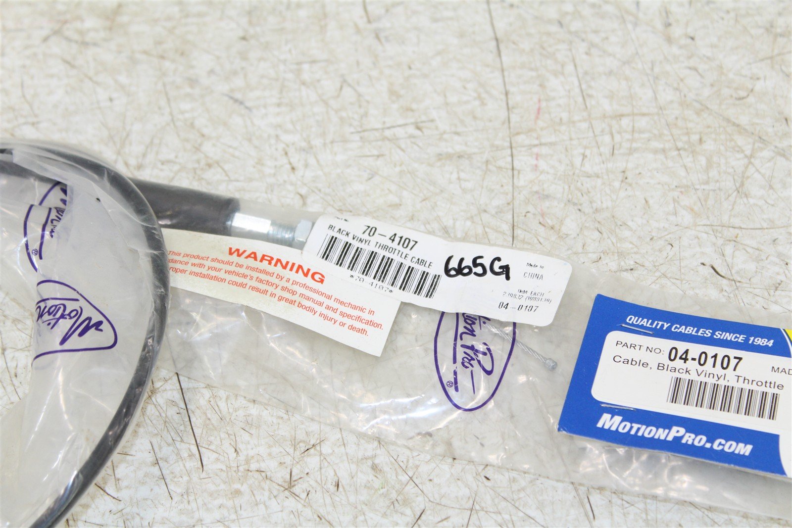 1987-1992 Suzuki LT 250R Motion Pro Throttle Cable 04-0107 NEW 665G