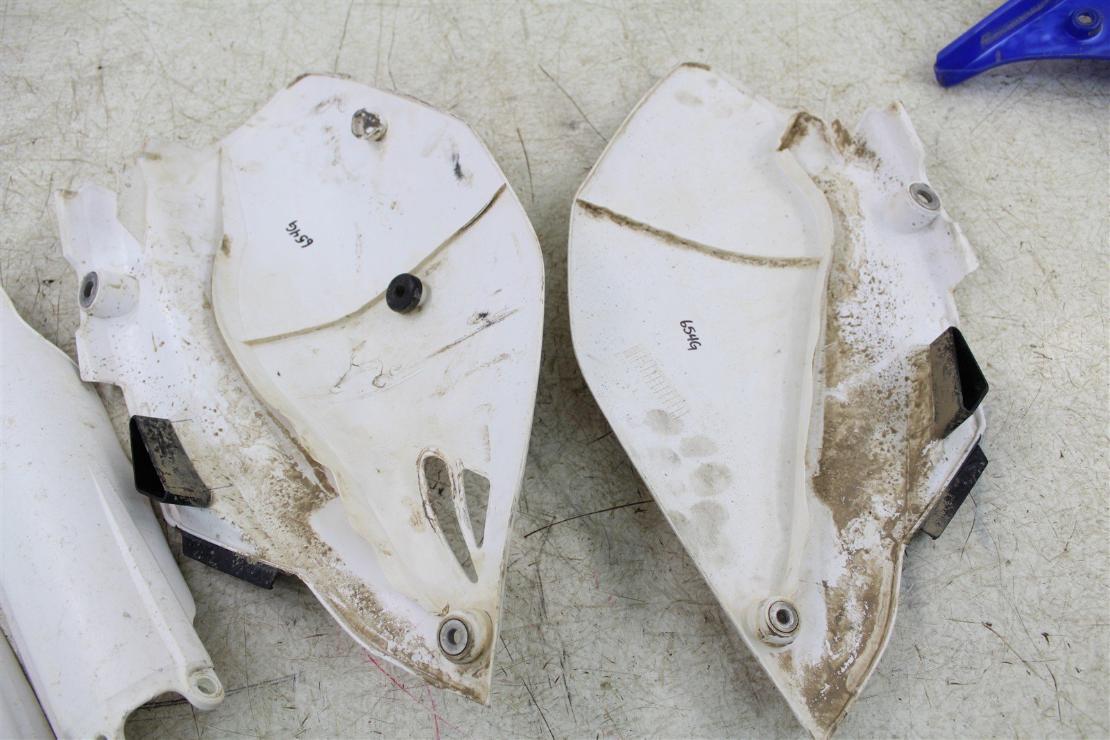 2009 Yamaha YZ 250F Fender Set Rear Front Number Plates 654G